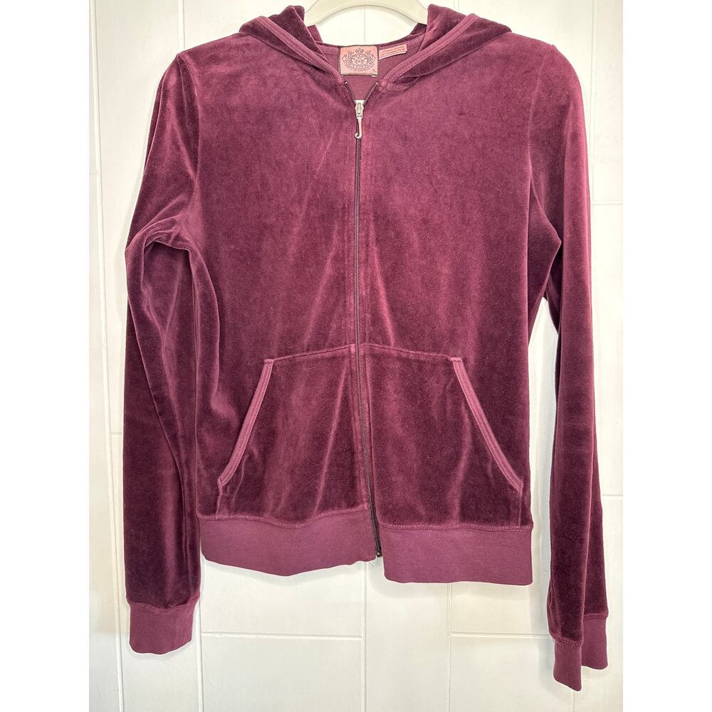 Juicy Couture velour zip up hoodie Y2K